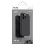 UNIQ case Lino Hue iPhone 15 Pro 6.1" Magclick Charging charcoal grey - imagine 4