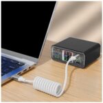 Cable 4smarts spiral USB-C to USB-C 100W white - imagine 4