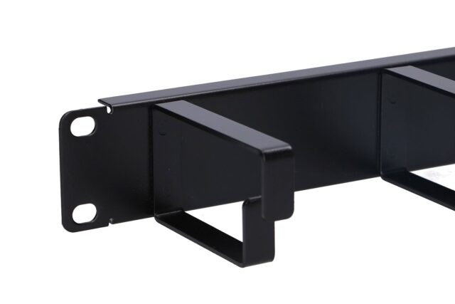 Extralink | Cable organizer | 1U, black - imagine 4