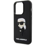 Karl Lagerfeld KLHCP14L3DRKINK iPhone 14 Pro 6.1" black hardcase Rubber Ikonik 3D - imagine 6