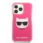 Karl Lagerfeld KLHCP13XTPECPI iPhone 13 Pro Max 6,7" hardcase fuschia Choupette Head - imagine 3