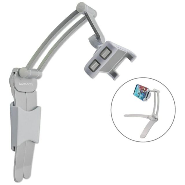 Kitchen holder 4smarts ErgoFix H7 for tablets and smartphones, silver - imagine 6