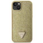 Guess GUHCP14SHDGTPD iPhone 14 / 15 / 13 6.1" gold hardcase Rhinestone Triangle - imagine 3