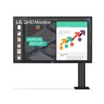 LG 27" Ergo 27QN880-B | Monitor | IPS, QHD, 2x HDMI, 1x DP, Hub USB