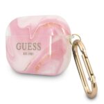 Guess GUAPUNMP AirPods Pro cover pink Marble Collection - imagine 2