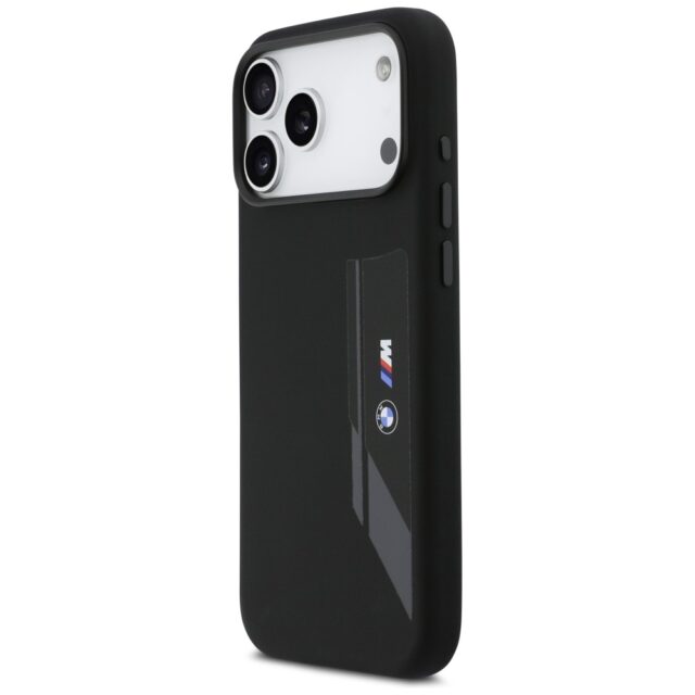 BMW M Silicon Vertical Logo MagSafe Case for iPhone 17 Pro Max Black - imagine 2