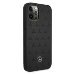 Mercedes MEHCP12LPSQBK iPhone 12 Pro Max 6,7" black hardcase Leather Stars Pattern - imagine 4