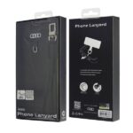 Audi uniwersalna smycz do telefonu 28cm 10mm Leather black AU-HSLSL-GT/D1-BK - imagine 3