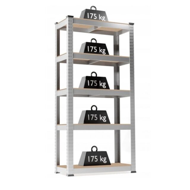 Extralink Shelf, 5-Tier 180x90x30cm 175 kg - imagine 3