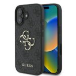 Guess GUHCP16S4GMGGR iPhone 16 6.1" black hardcase 4G Big Logo