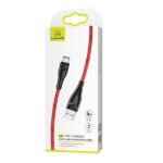 USAMS braided cable U41 USB-C 2m 2A red SJ395USB02 (US-SJ395) - imagine 8