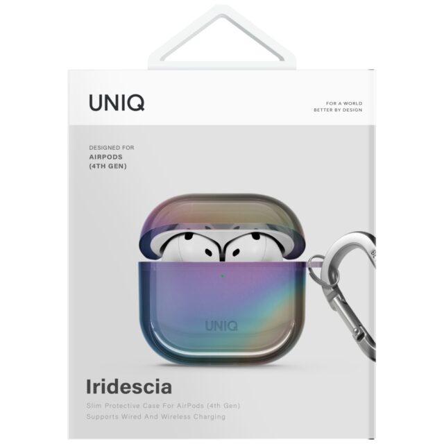 Case UNIQ Iridescia for AirPods 4 Hang Case midnight quartz - imagine 4