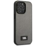 Karl Lagerfeld KLHCP13LSFMP2DG iPhone 13 Pro / 13 6,1" hardcase silver Saffiano Plaque - imagine 4