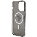 Karl Lagerfeld KLHMP15XHGKCNOK iPhone 15 Pro Max 6.7" black hardcase Karl&Choupette Glitter Ma - imagine 7
