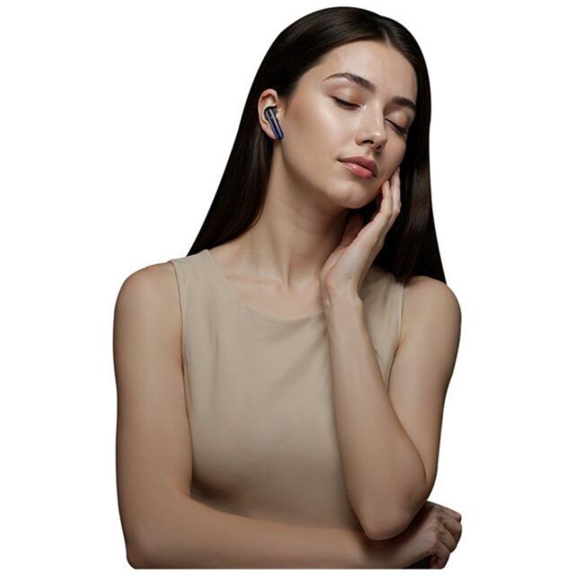 Earphones  Bluetooth USAMS Echo E02 TWS   ANC+ENC wireless black - imagine 5