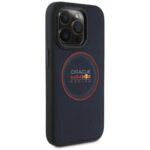 Red Bull RBHMP15L24PUILVR iPhone 15 Pro 6.1" hardcase navy Leather Red Ring MagSafe - imagine 4