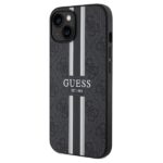 Guess GUHMP15SP4RPSK iPhone 15 / 14 / 13 6.1" black hardcase 4G Printed Stripes MagSafe - imagine 2