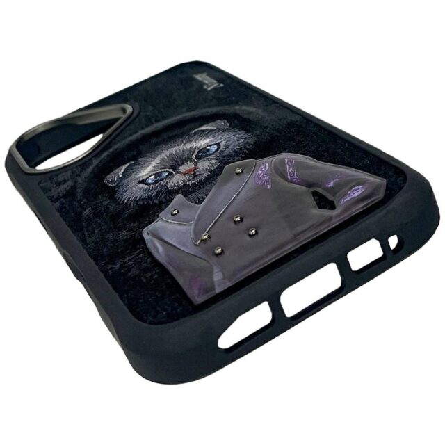 Case Nimmy Magnetic fashion cute pet     MagSafe for iPhone 16 black - imagine 8