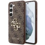 Guess GUHCS23S4GMGBR S23 S911 brown hardcase 4G Big Metal Logo