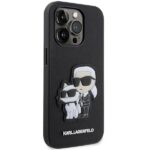 Karl Lagerfeld KLHCP14XSANKCPK iPhone 14 Pro Max 6.7" hardcase black Saffiano Karl & Choupette - imagine 4