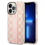 Karl Lagerfeld KLHCP14LHKLSPCP iPhone 14 Pro 6,1" hardcase pink Mono Vertical Stripe