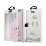 Karl Lagerfeld KLHCS22LCFNRCPI S22 Ultra S908 hardcase pink Choupette Eat - imagine 8