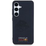 Case Red Bull Leather Meshed Debossed Bull MagSafe for Samsung Galaxy S25 navy - imagine 3