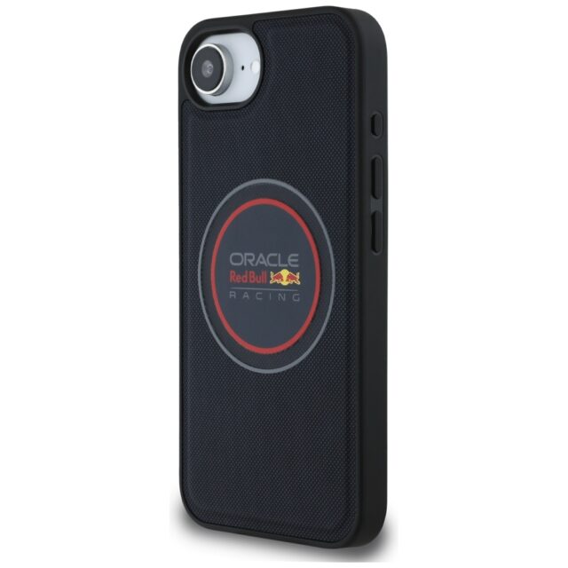 Case Red Bull Meshed Logo and Red Ring   MagSafe for iPhone 16e navy blue - imagine 2