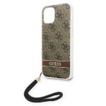 Guess GUOHCP12MH4STW iPhone 12/12 brown hardcase 4G Print Strap - imagine 6