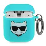 Karl Lagerfeld KLA2UCHFL AirPods cover blue Choupette