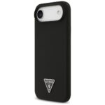 Case Guess Silicone Triangle Logo MagSafe for iPhone 17 Air black - imagine 2