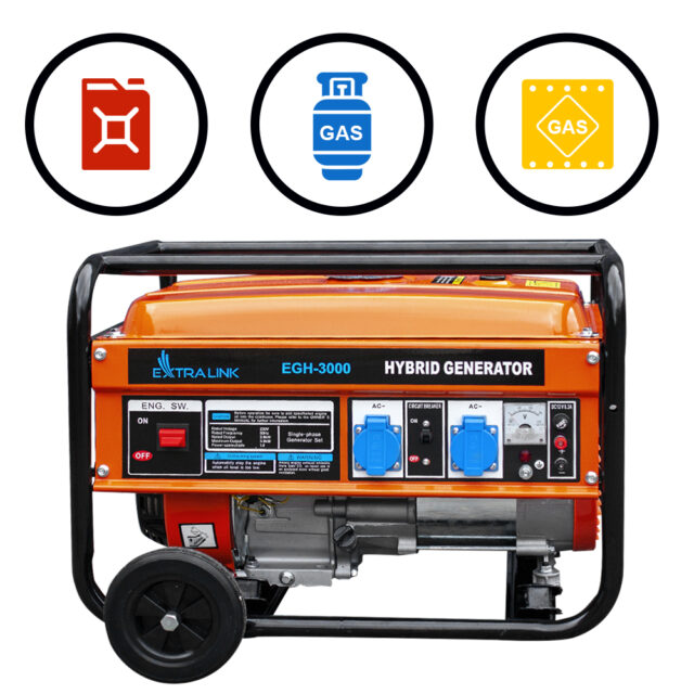 Extralink EGH-3000 | Power generator | hybrid, 3kW 1F - imagine 3