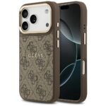 Case Guess 4G PU Classic Logo MagSafe for iPhone 17 Pro brown