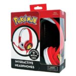 OTL Pokemon Pikachu Red dziecięcesłuchawki nauszne z mikrofonem / Interactive headphones - imagine 8
