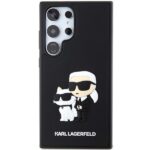 Karl Lagerfeld KLHCS24L3DRKCNK S24 Ultra S928 black hardcase 3D Rubber Karl&Choupette - imagine 3