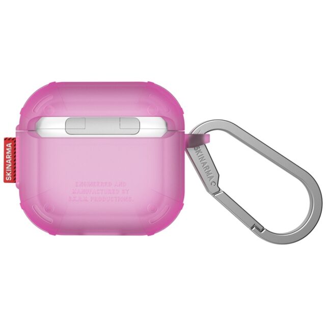 Case Skinarma Mecha CE for AirPods 4 fuchsia - imagine 3