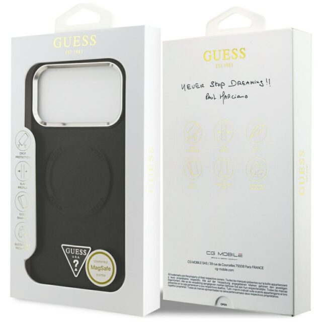 Guess Triangle Logo MagSafe Case for iPhone 17 Pro Max Black - imagine 8
