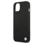 BMW BMHCP13MSLLBK iPhone 13 / 14 / 15  6,1" black hardcase Signature Logo Imprint - imagine 6