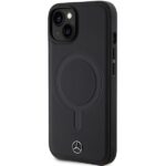 Mercedes MEHMP14S23RCMK iPhone 14 / 15 / 13 6.1" black hardcase Smooth Leather MagSafe - imagine 2