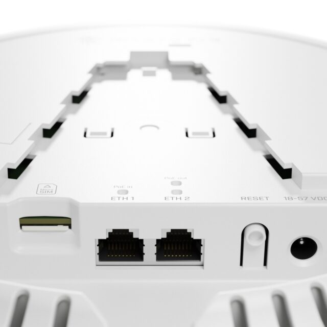 Mikrotik cAP LTE12 ax | Access point | cAPGi-5HaxD2HaxD&EG12-EA, LTE Cat. 12, Wi-Fi 6, 2x GbE - imagine 2