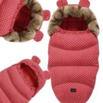 Extralink Baby Sleeping Bag for Stroller, Car Seat, and Sled - Insulated with Ears, Fleece, 100cm