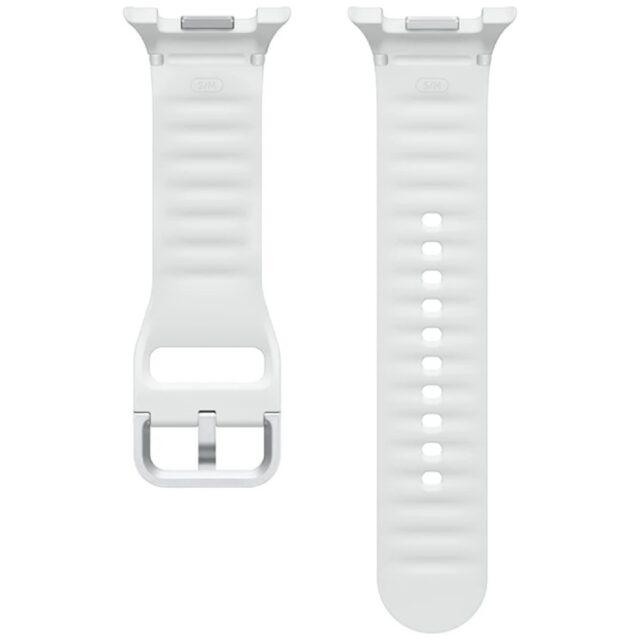 Band Samsung Sport for Galaxy Watch8 / Watch8 Classic (S/M) white - imagine 2