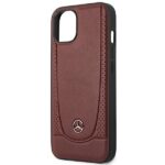Mercedes MEHCP14MARMRE iPhone 14 Plus / 15 Plus 6.7" Red Hardcase Leather Urban Bengale - imagine 6