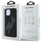 Karl Lagerfeld KLHCP15S3DRKSDLK iPhone 15 6.1" black hardcase 3D Rubber Signature - imagine 8
