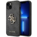 Guess GUHCP14M4GMGGR iPhone 14 Plus / 15 Plus 6.7" grey hardcase 4G Big Metal Logo