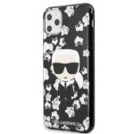 Karl Lagerfeld KLHCN65FLFBBK iPhone 11 Pro Max black Flower Ikonik Karl - imagine 2