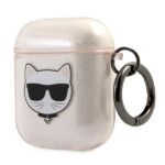 Karl Lagerfeld KLA2UCHGD AirPods cover gold Glitter Choupette - imagine 3