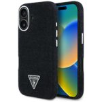 Case Guess Denim Triangle Logo MagSafe for iPhone 16 black