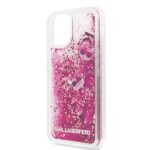 Karl Lagerfeld KLHCN58ROPI iPhone 11 Pro rosegold hard case Glitter - imagine 3