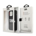 Karl Lagerfeld KLHCP13LSLKLRBK iPhone 13 Pro / 13 6,1" Silicone Stack Logo black - imagine 8